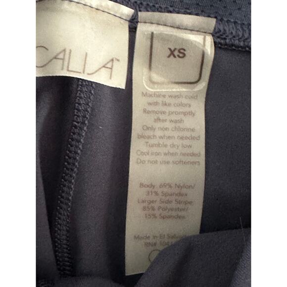 CALIA Leggings Women XS NWT Blue Dark Ocean High Rise Stripe 7/8 Pull On - Picture 6 of 8